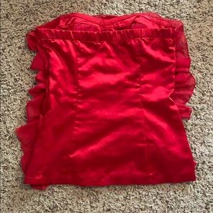 XOXO Tops - Strapless Ruffled Top XOXO Tops - Strapless Ruffled Top
